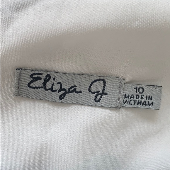 Eliza J Floral Jacquard Cotton Shift Dress - Picture 6 of 9